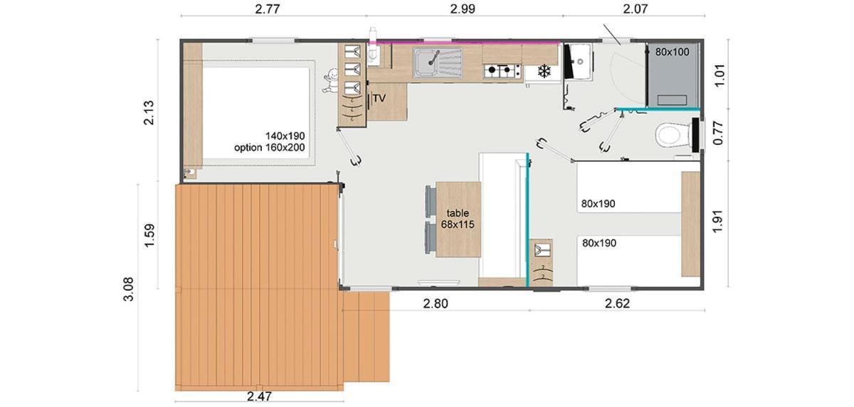 Camping Les Lavandes, Castellane Habitación foto
